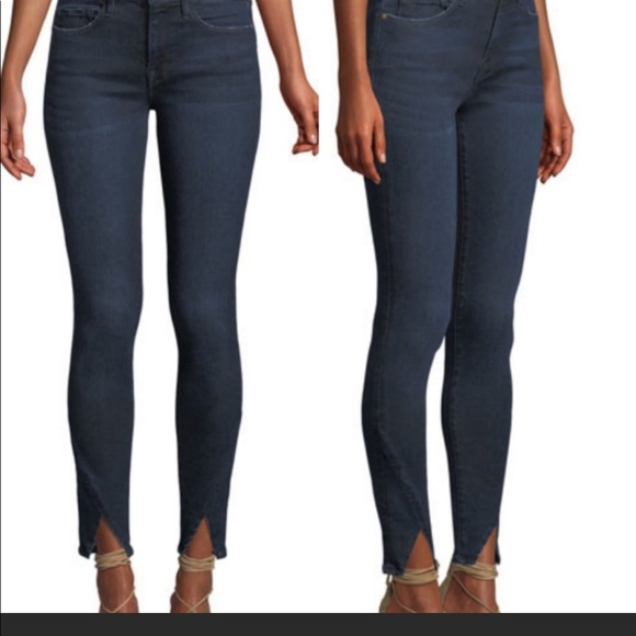 Frame Denim Denim - Frame Denim Le Skinny de Jeanne Triangle Hem Jeans